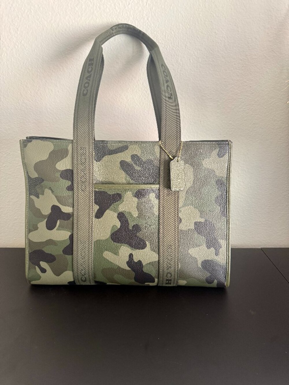 Coach Camo Large Smith Tote Bag With Camo Print - like new without tags